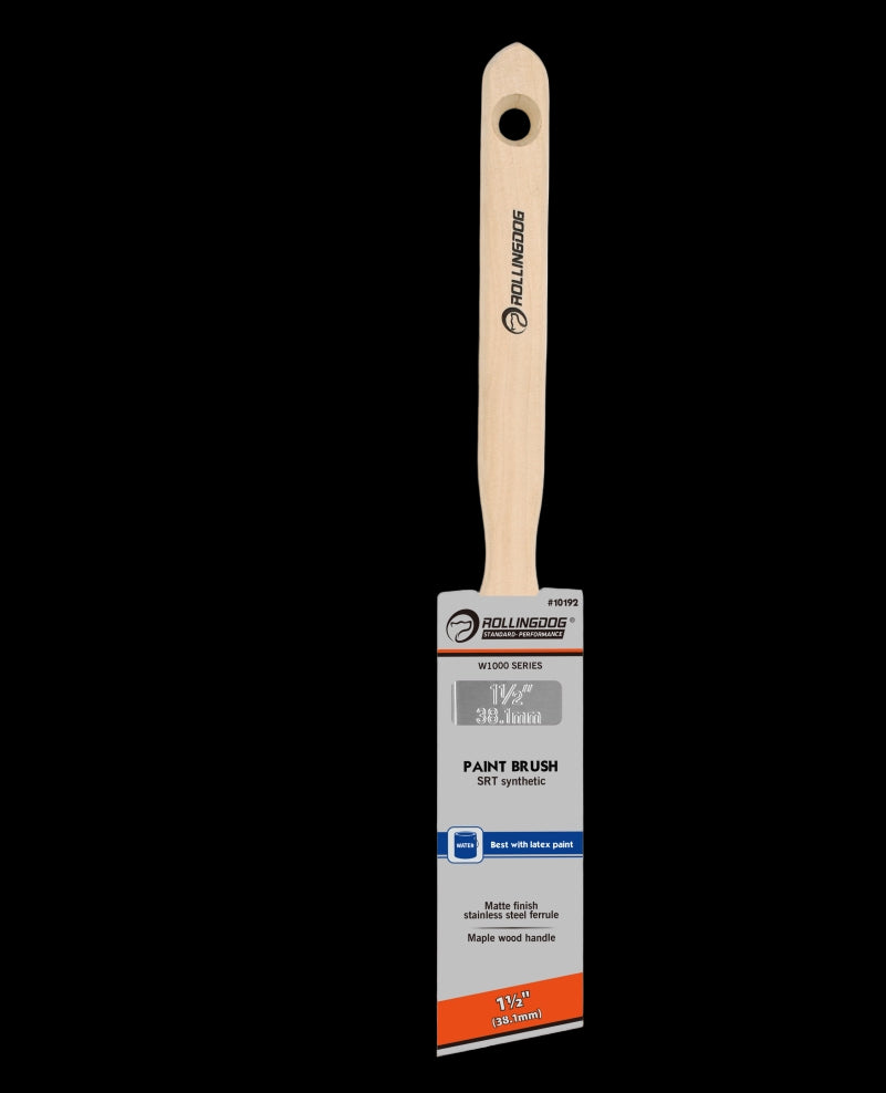 10192-1.5 inch angular paint brush with long maple wood handle1
