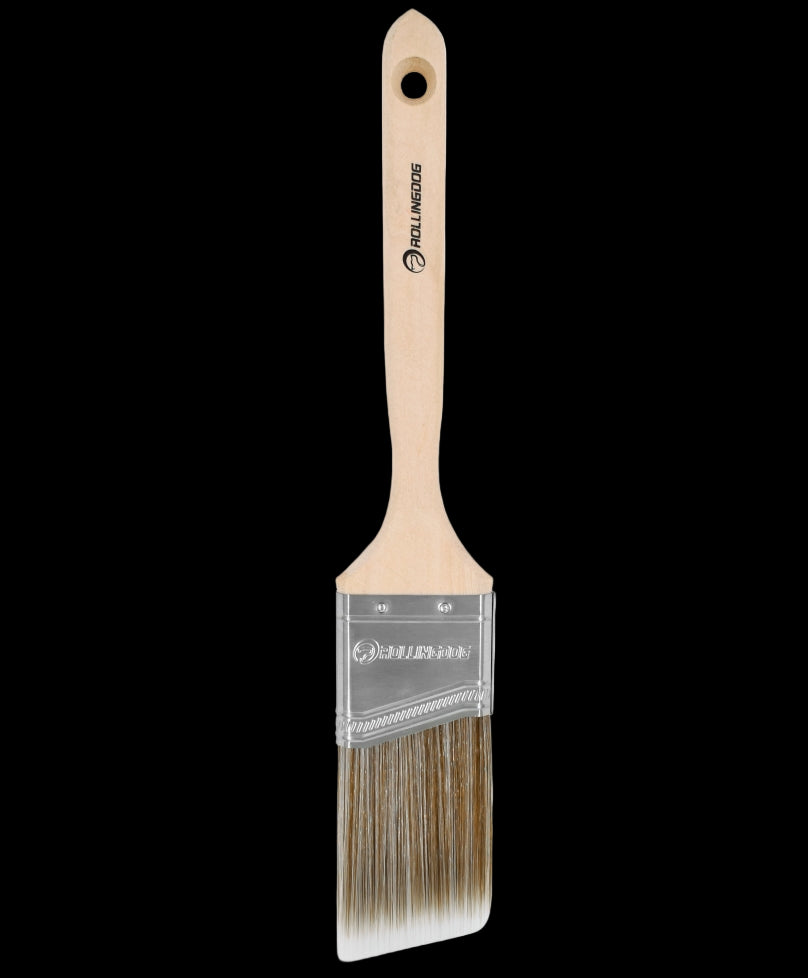 10193-2 inch angular paint brush with long maple wood handle
