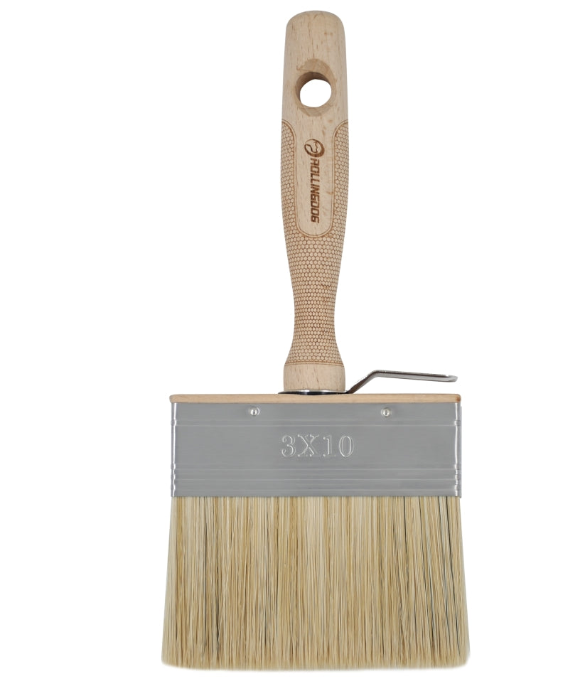10322 Close-up of Bristlex™ bristles and durable stainless ferrule on 4-inch stain brush
