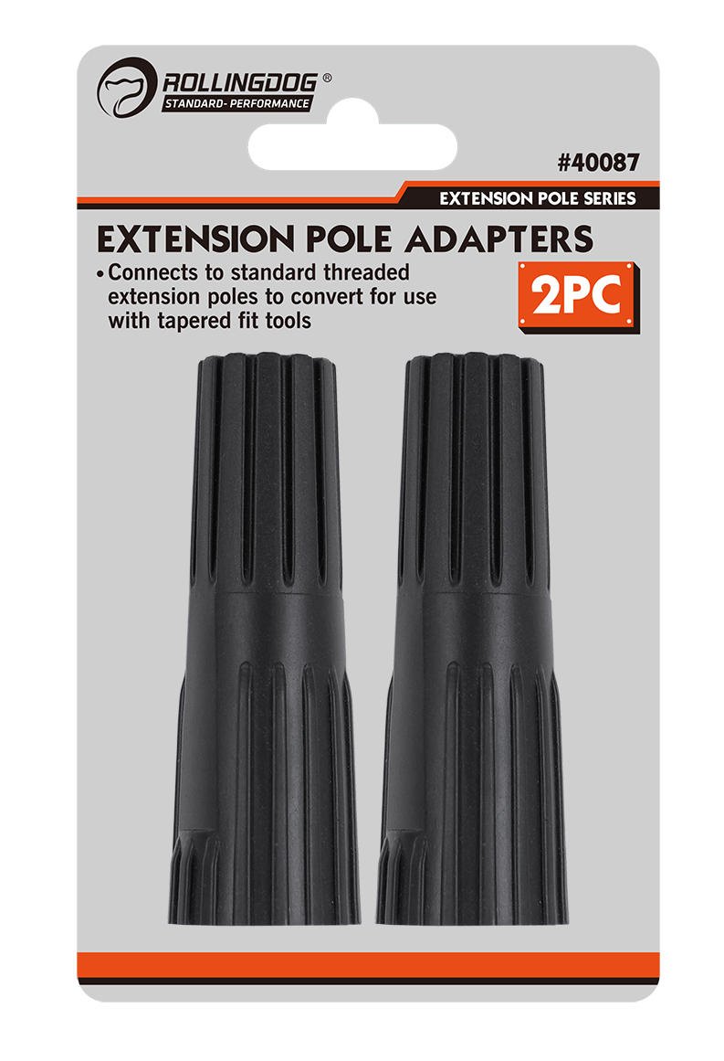 40087-extension pole adapter, screw fit to tapered adapter, paint tool adapter, pole adapter set, extension pole accessories, universal pole adapter