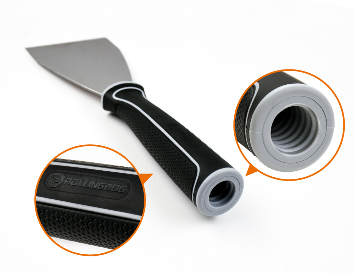 3" Straight Pole Scraper - Stiff