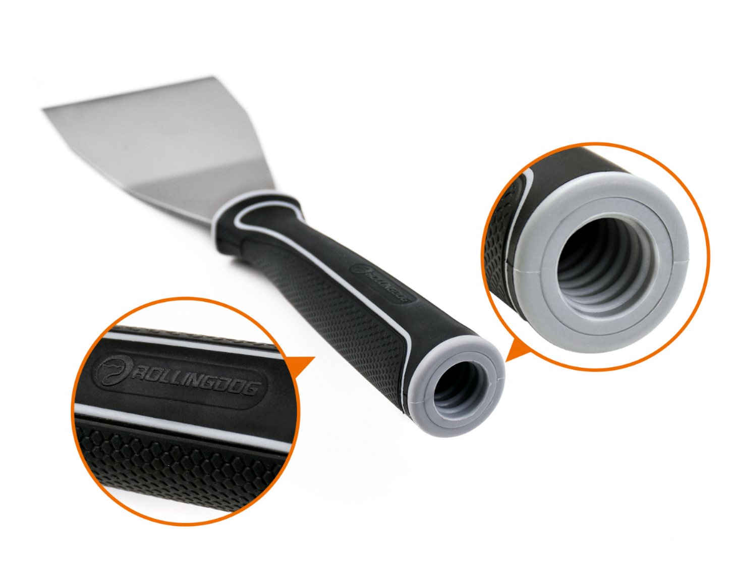 3" Bent Pole Scraper - Stiff