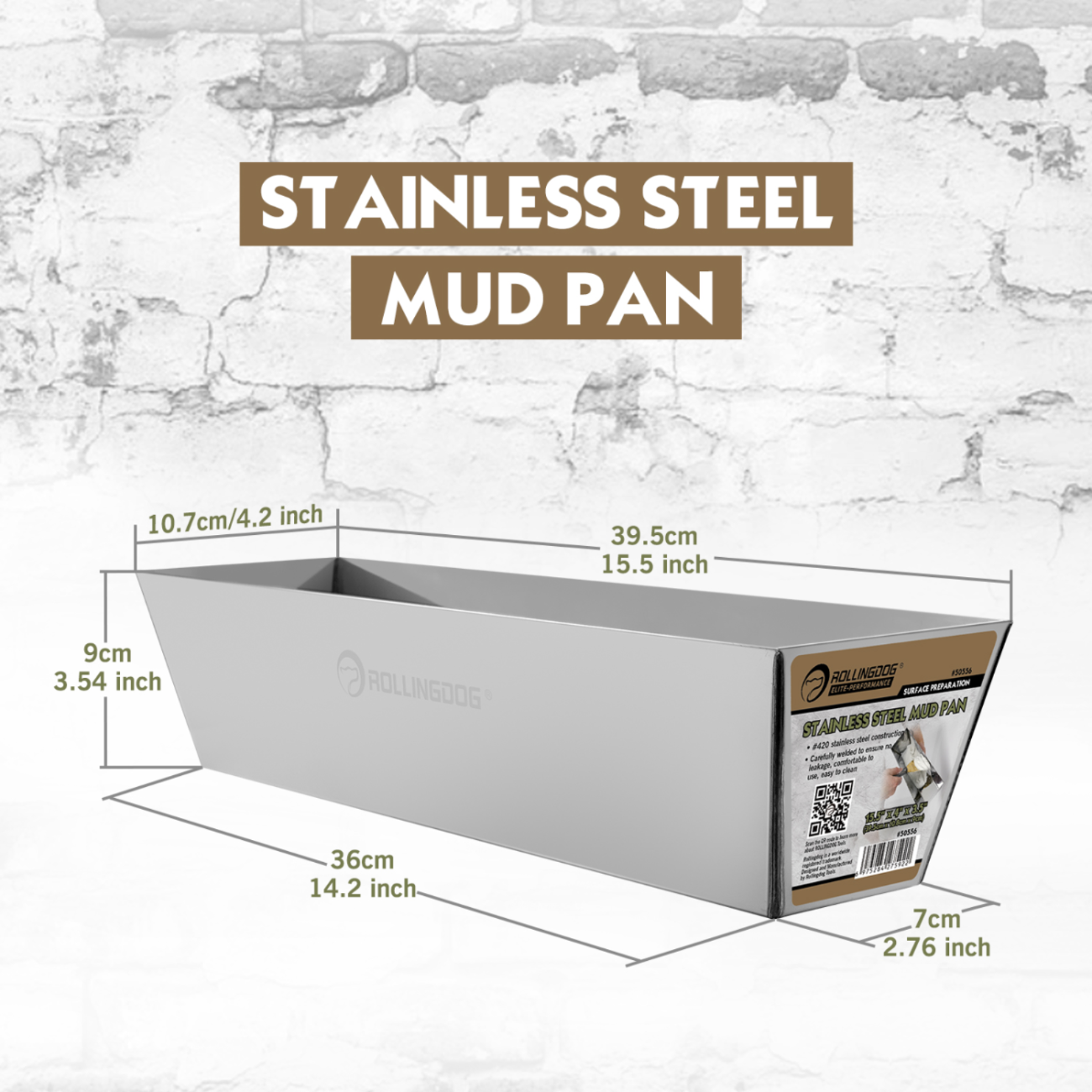 Stainless Steel Mud Pan