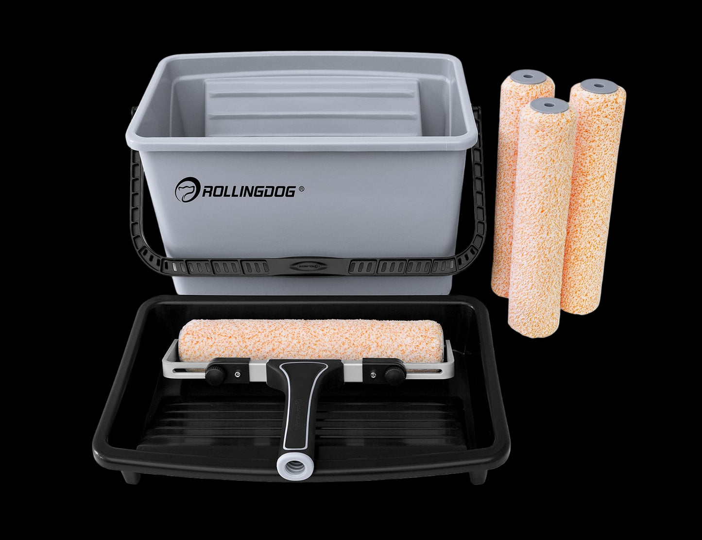 70006-Home painting with 7PC 12-inch paint roller set, smooth wall finish