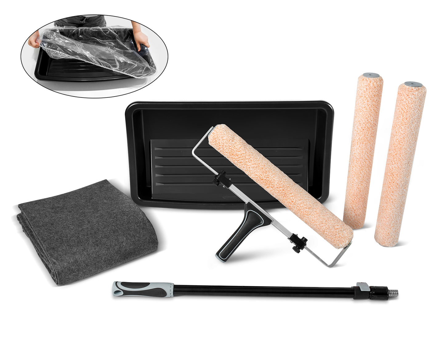 THE MOLOSSUS™ 18" (457mm) Paint Roller Kit (10PC)