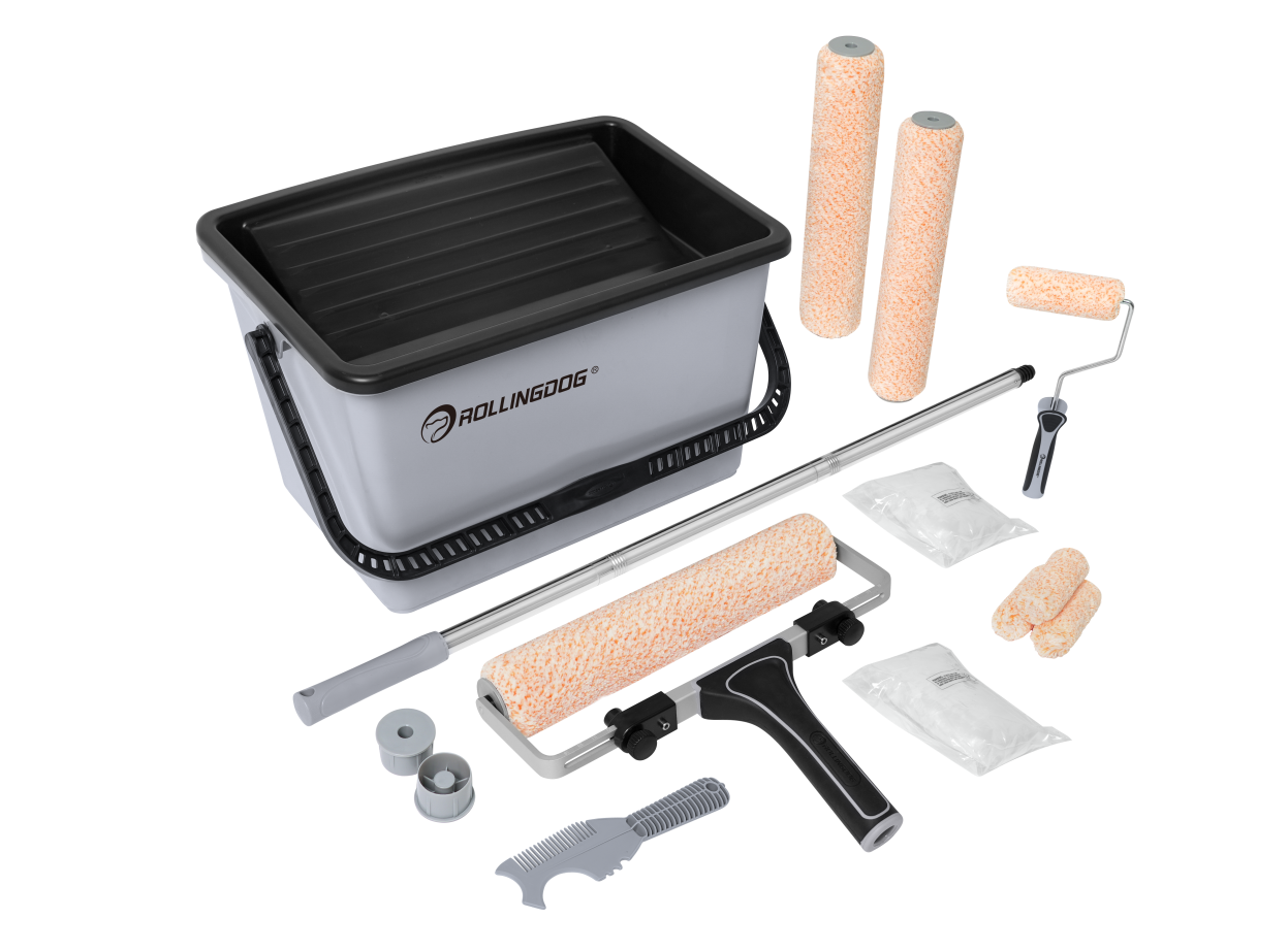 70306-close up of 70306-THE MOLOSSUS™ 12-inch paint roller set with adjustable frame and accessories