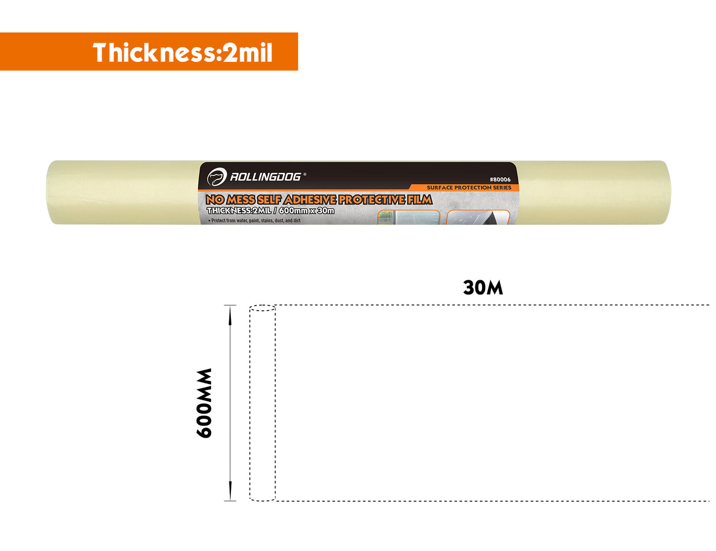 No Mess Self Adhesive Protective Film