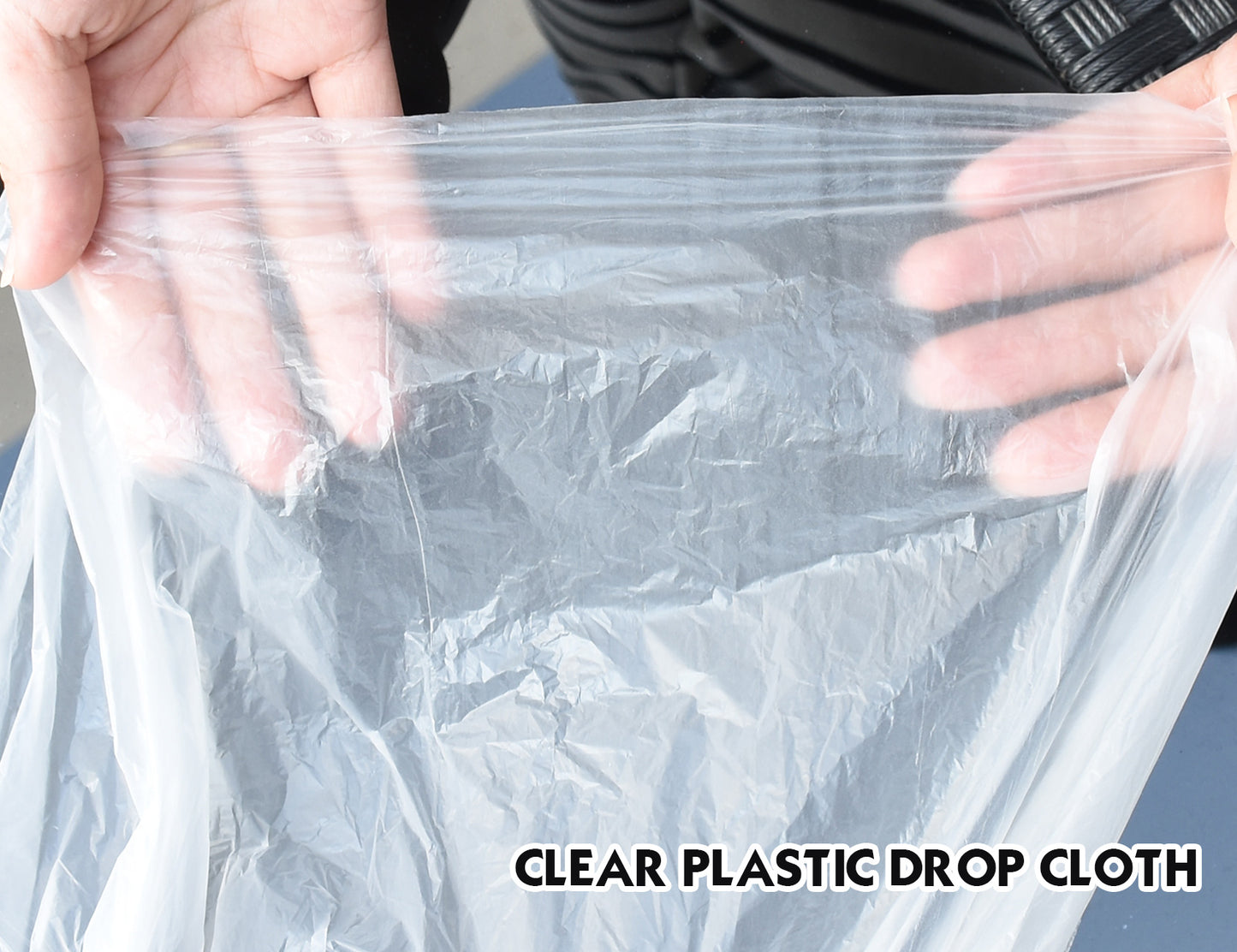 Clear Plastic Drop Cloth - 12x9