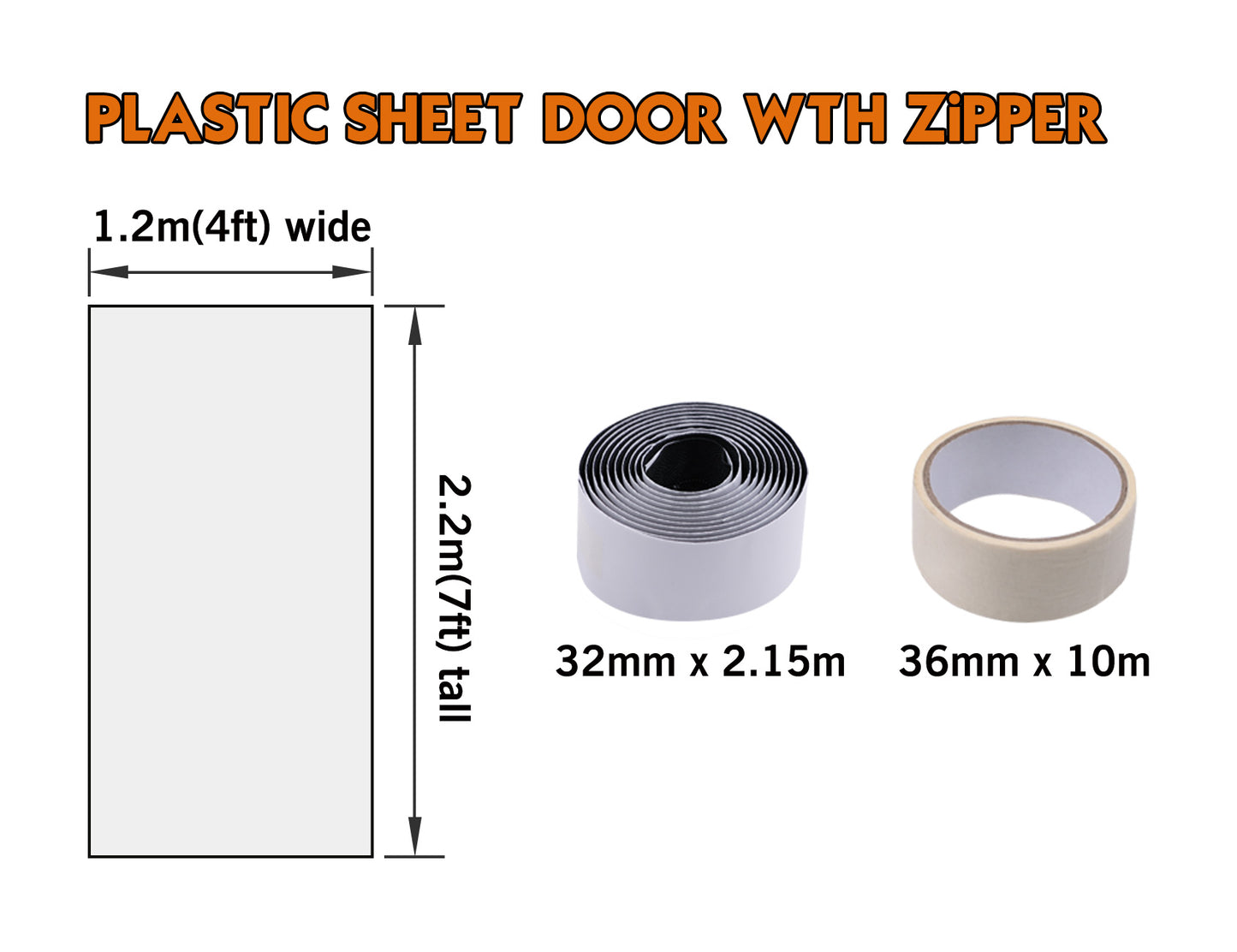 Plastic Sheet Door With Zippper