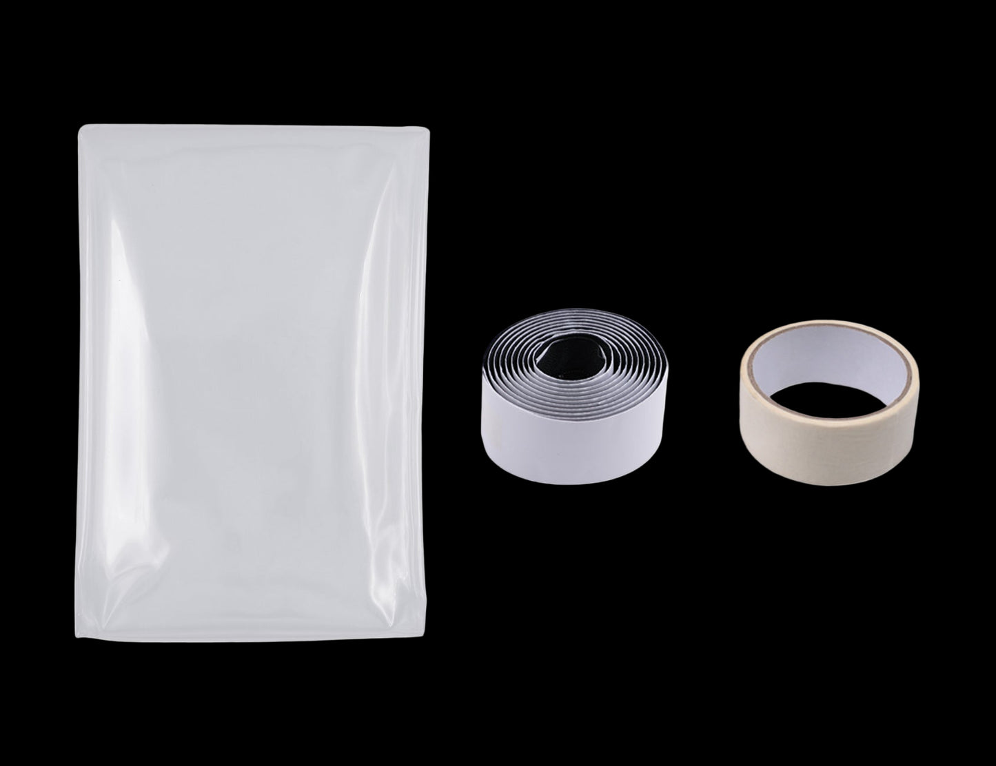 80241-complete Plastic Sheet Door with Zipper kit contents