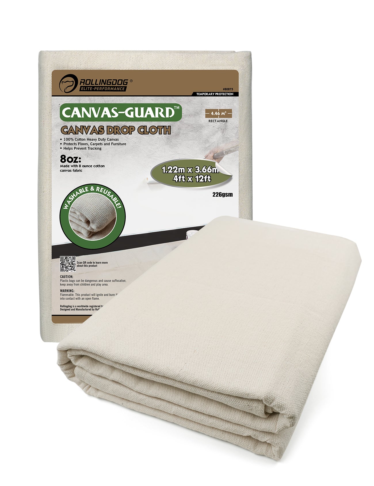 CANVAS GUARD™ Canvas Drop Cloth 4' x 12'