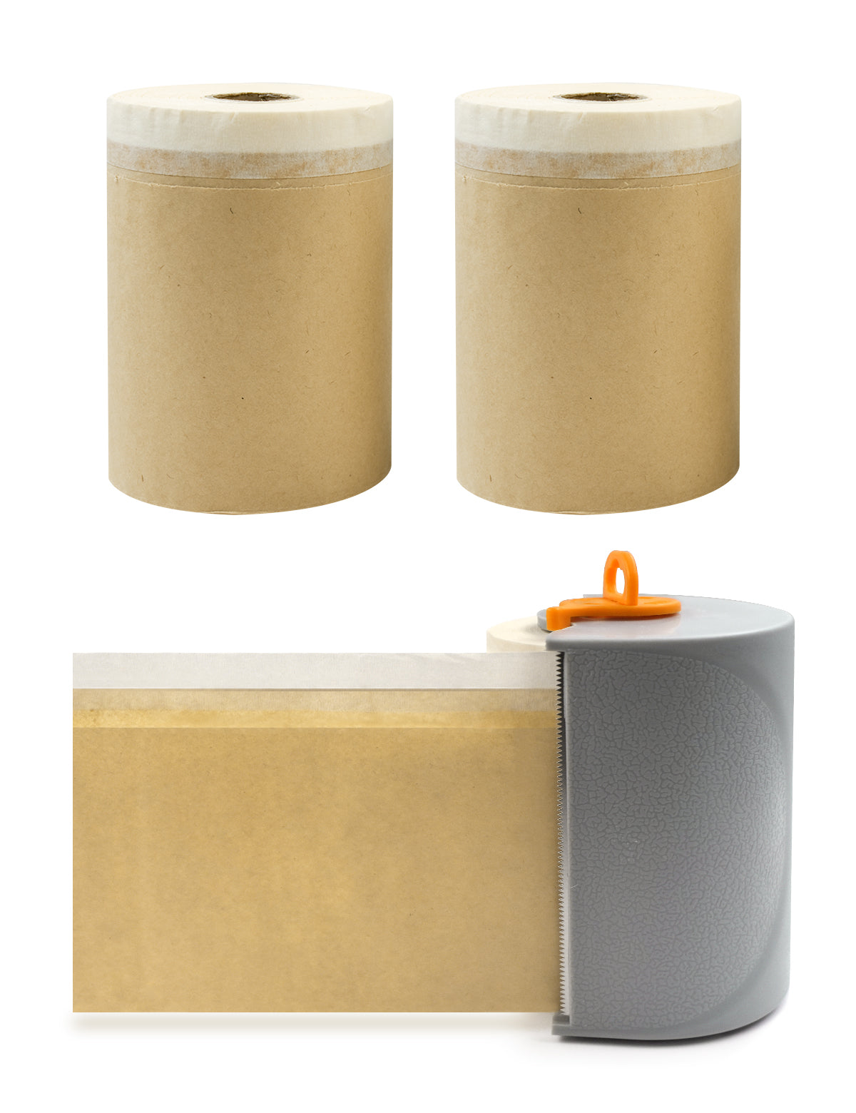 ENVIRO-GUARD™ 4PC PRE - Taped Paper Drop Sheet Rolls With Dispenser Set