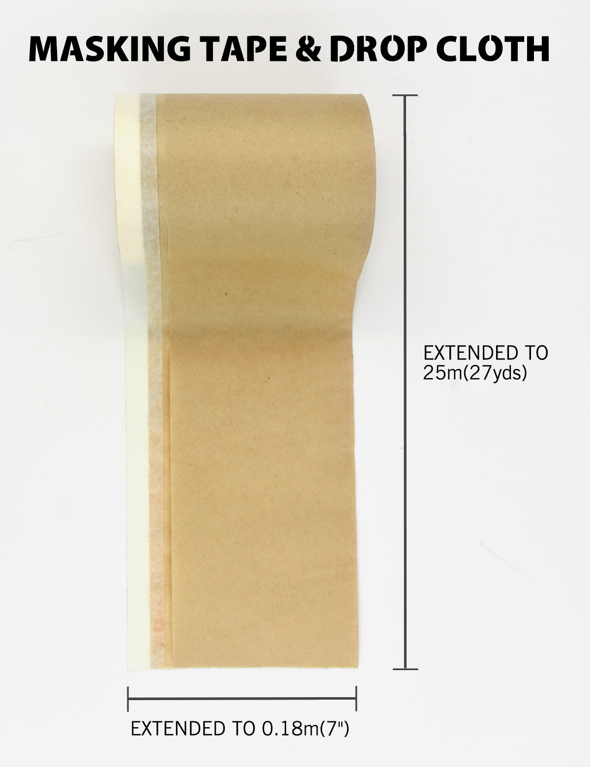 ENVIRO-GUARD™ 4PC PRE - Taped Paper Drop Sheet Rolls With Dispenser Set