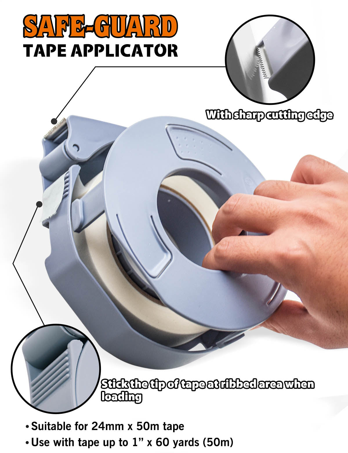 Tape Dispenser w/ 5 Masking Tape Refills