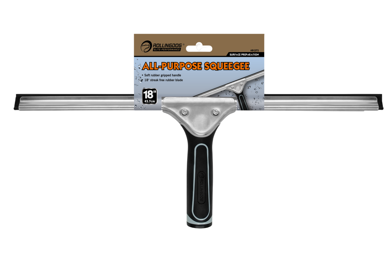 18 inch streak-free rubber blade held with stainless steel clip