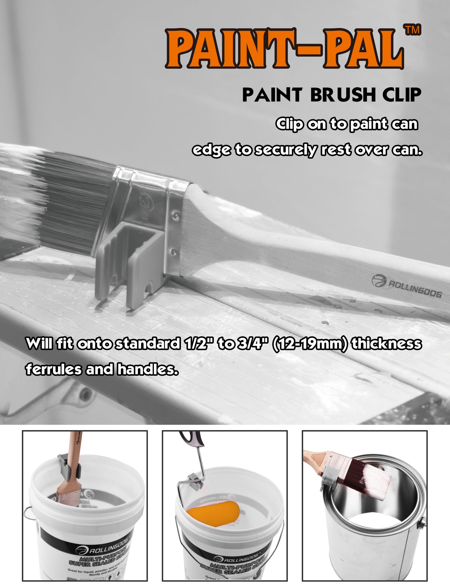 Paint Pal Paint Brush Clip - 2PK