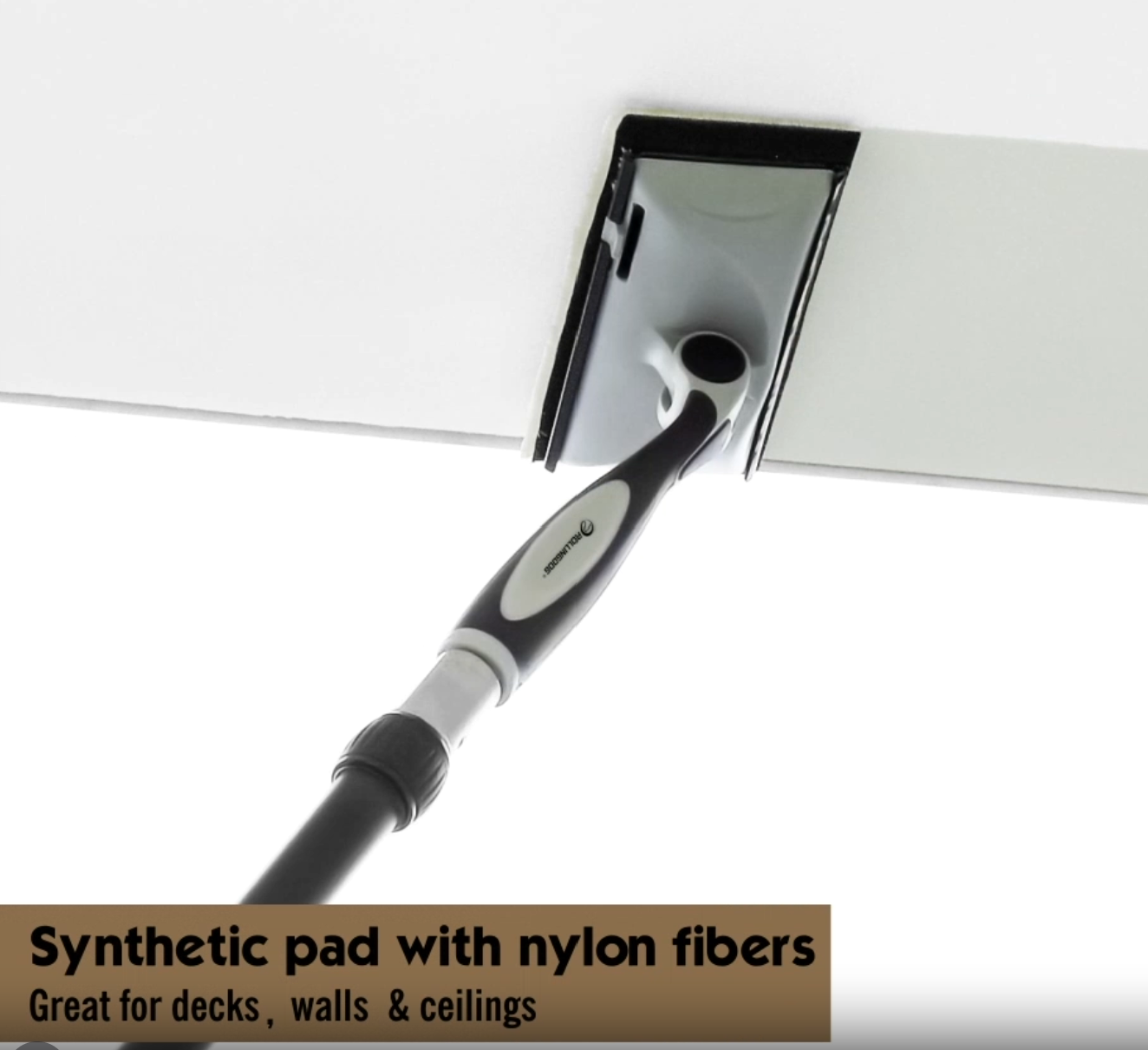 Applying smooth wall paint with ROLLINGDOG 7 inch PRO-ANGLE adjustable paint pad