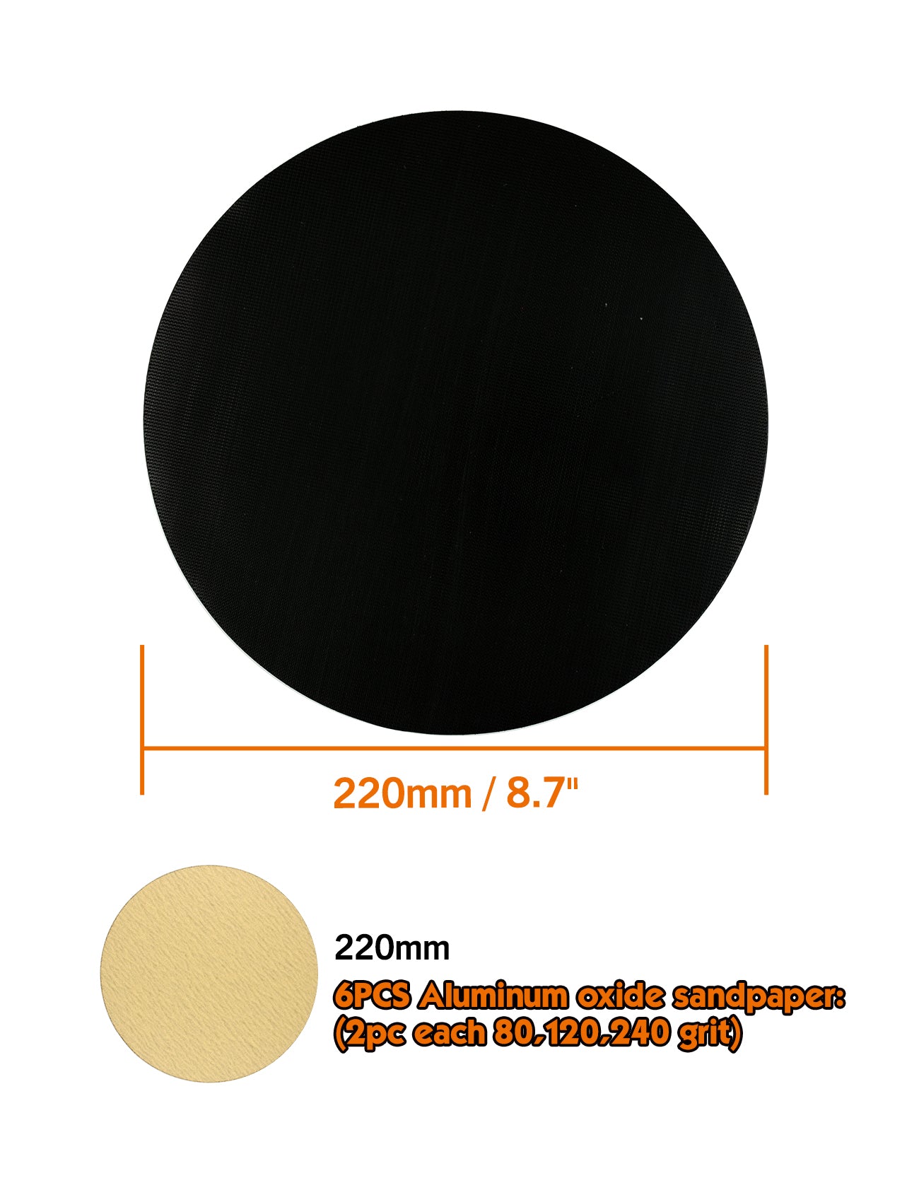 90155-220 grit sandpaper