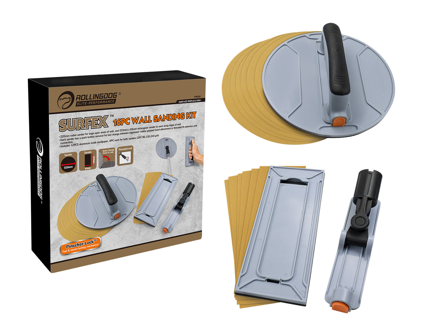 SURFEX™ 16PC Wall Sander Set