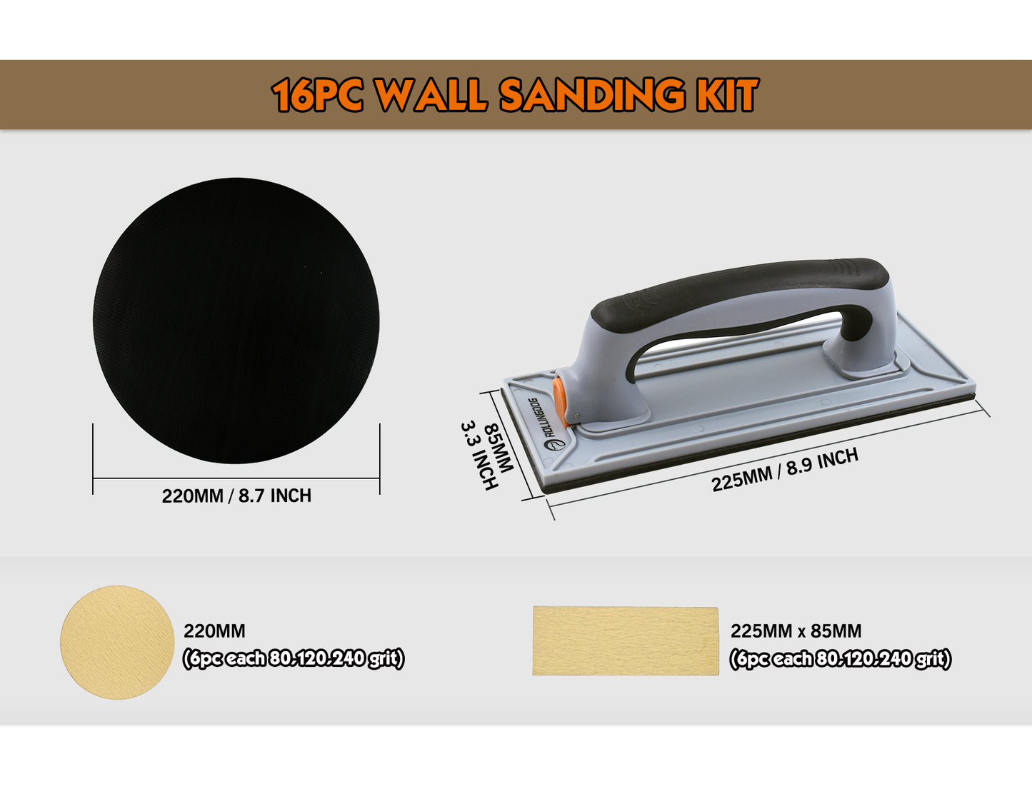 SURFEX™ 16PC Wall Sander Set