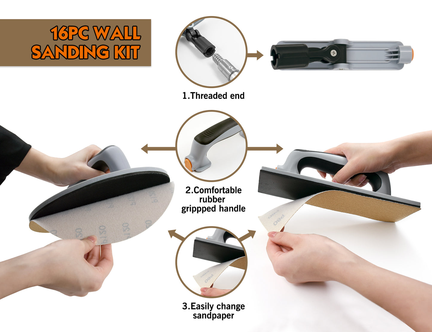 SURFEX™ 16PC Wall Sander Set