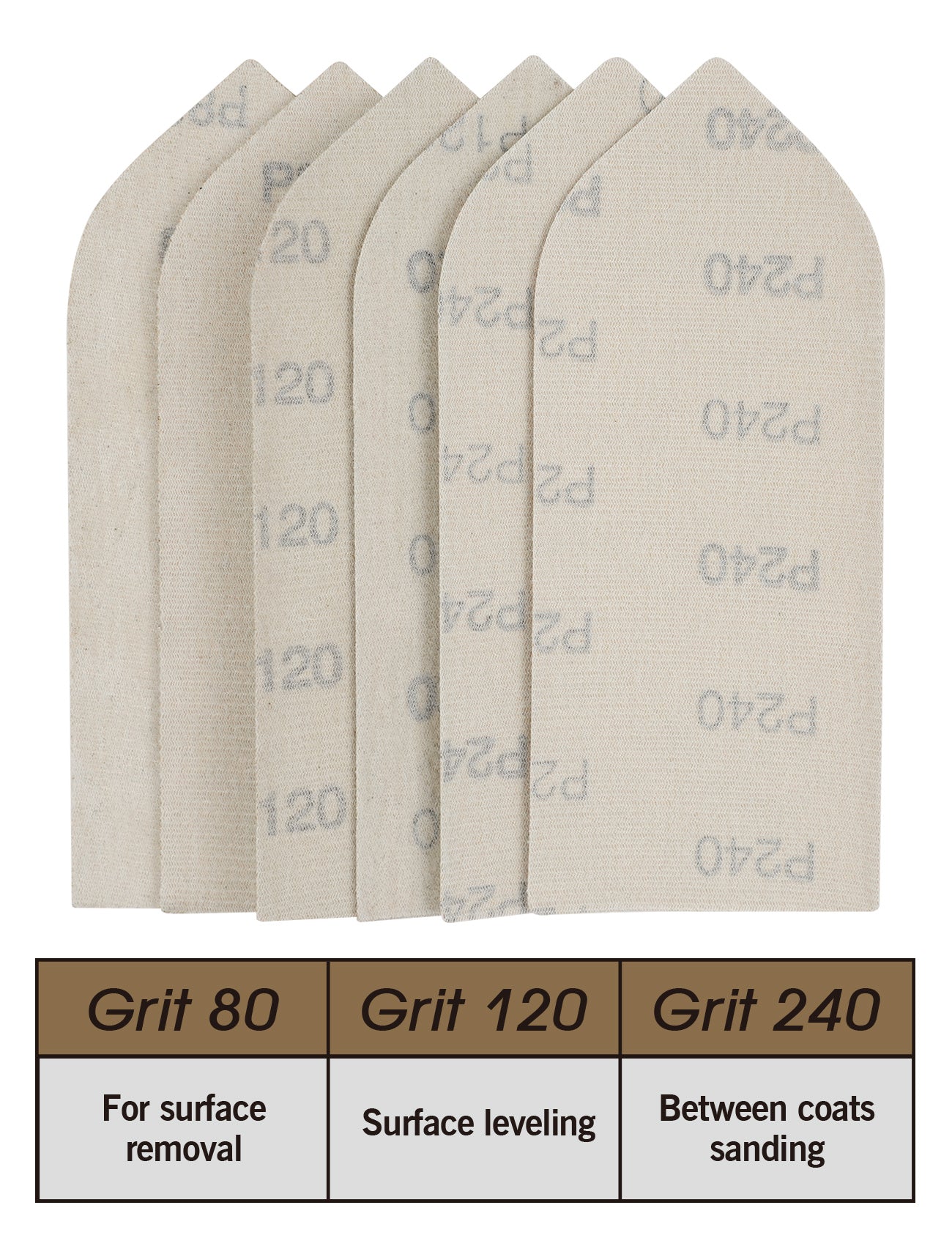 7PC Pointed Detail Sander Set