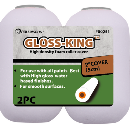 Cubiertas para rodillos de espuma de alta densidad GLOSS-KING™ de 4"