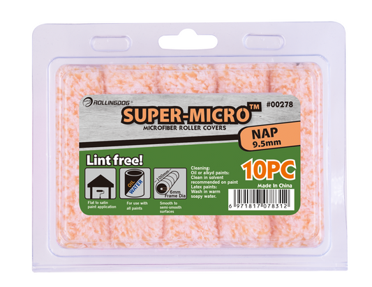 4" SUPER-MICRO™ Microfiber Roller Covers