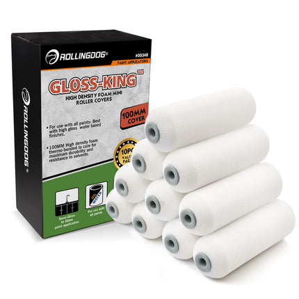 Cubiertas para rodillos de espuma de alta densidad GLOSS-KING™ de 4"