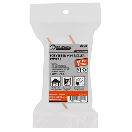 4PC Mini Paint Roller Set – 3″ Polyester Rollers, Frame & Tray for All Paints