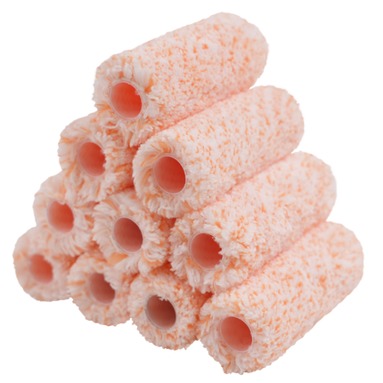 00431 4 inch  RollingDog microfiber jumbo mini roller covers 10 pack with 3/8 inch nap