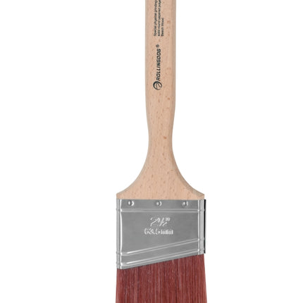 A1000 Series Angular Paint Brush -  Machine Roughed, Synthetic Filament with Long Beech Wood Handle (Multiple Sizes)