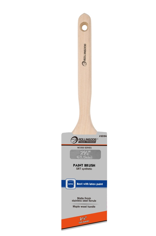 2.5" Angular Paint Brush - SRT Synthetic (Long handle)