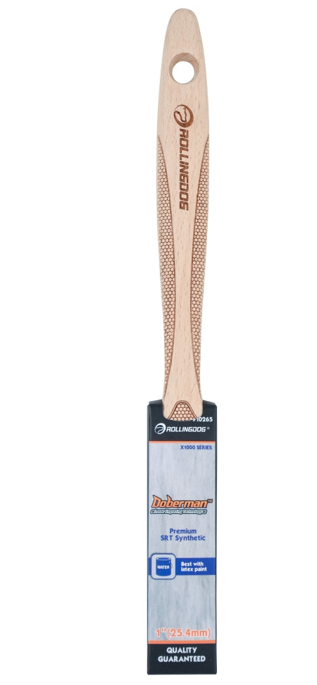 1" DOBERMAN™ Laser Engraved Handle Paint Brush - X1000