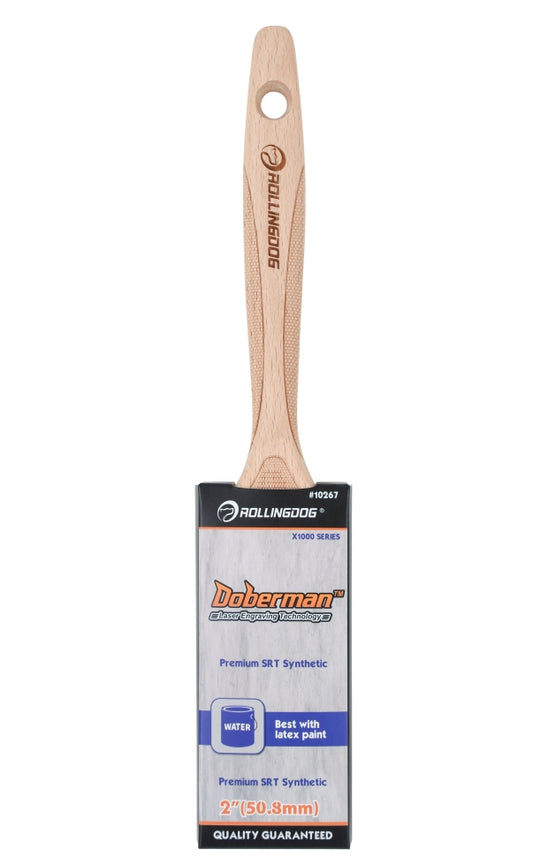2" DOBERMAN™ Laser Engraved Handle Paint Brush - X1000