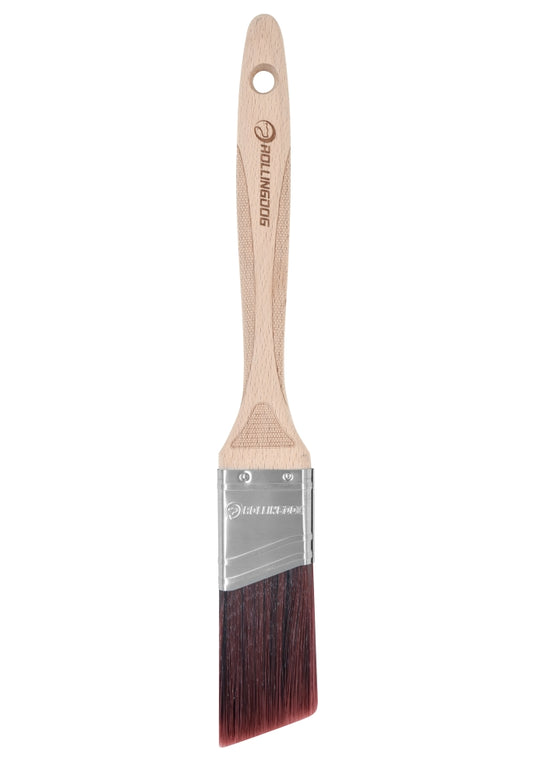 10270-1.5 inch DOBERMAN Angular Paint Brush with Laser Engraved Beechwood Handle