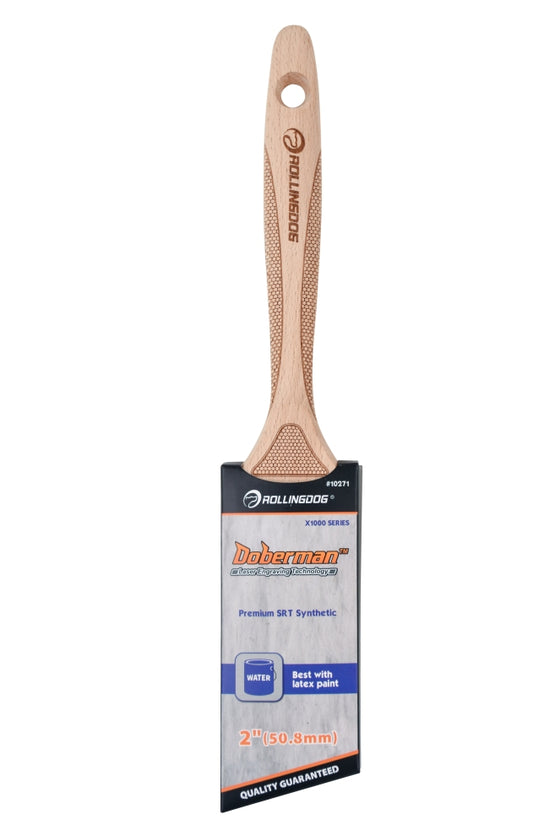 2"  DOBERMAN™  Angular Laser Engraved Handle Paint Brush - X1000