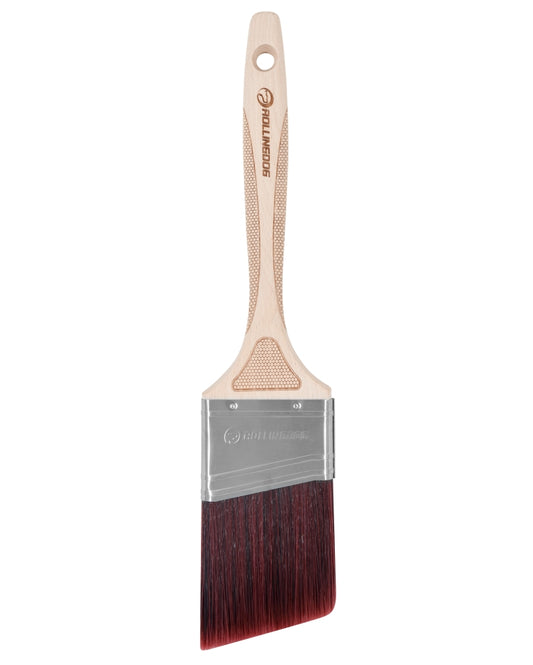 10272-2 Professional 2.5" Angular Brush Showing Stainless Steel Ferrule and Filament Detail