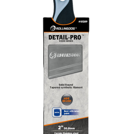 10289 2" DETAIL PRO™ angular paint brush with stainless steel ferrule and rubber grip