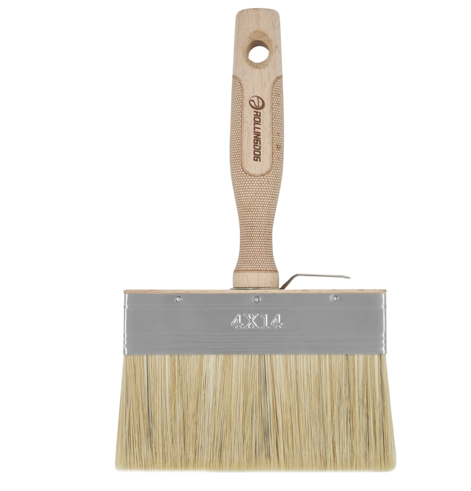 10324 Wide Bristlex™ bristles on DOBERMAN™ stain brush with durable wood handle