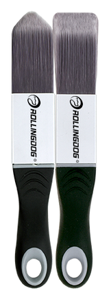 10593-10593-DETAIL PRO™ 2PC detail brush set with 4-sided and 3-sided heads and aluminum ferrules