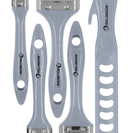 rollingdog paint brush set with stir bar