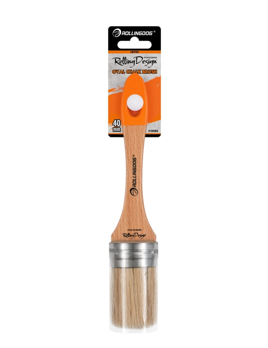 Rolling Design™ 1.5" (40mm) Oval Chalk Paint Brush