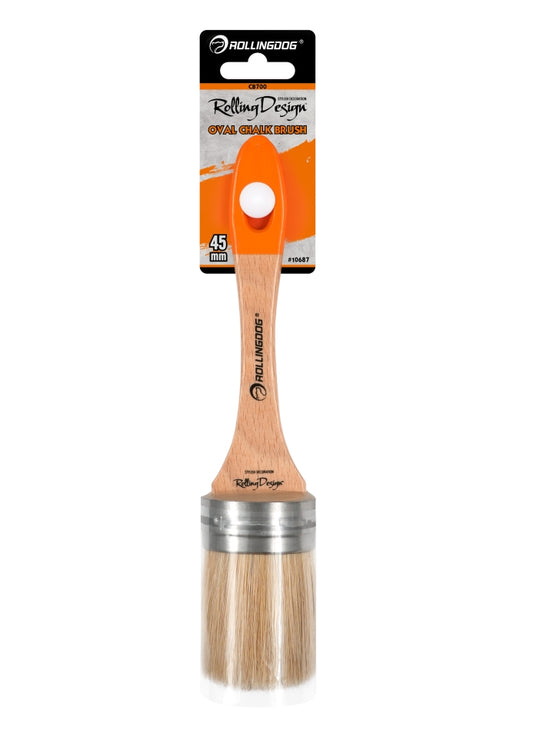 Rolling Design™ 1.7" (45mm) Oval Chalk Paint Brush