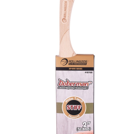 10700 2" DOBERMAN™ angular paint brush with stainless steel ferrule and stiff bristles