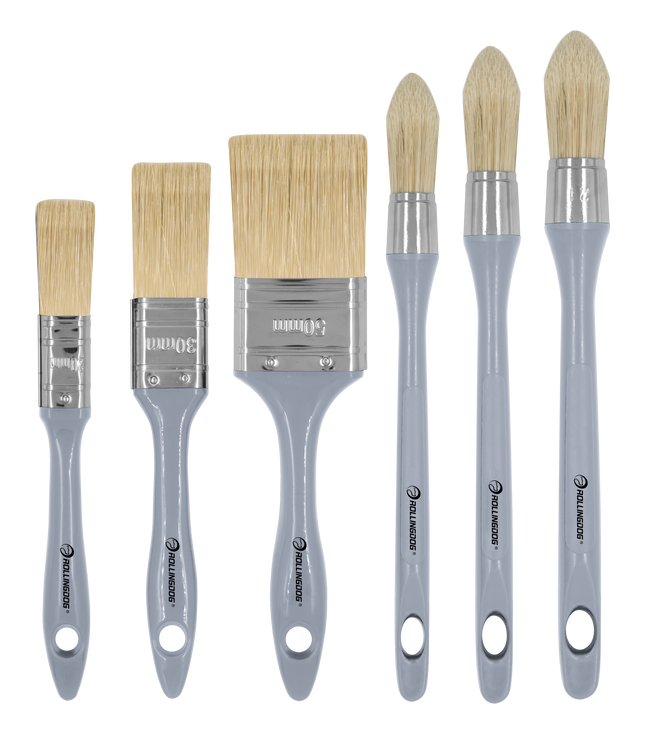 rollingdog 6pc artist brush set