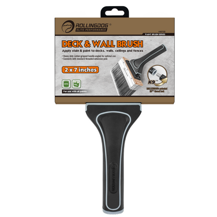 7" K9™ Deck & Wall Brush with Thread Lock for Extension Pole Use
