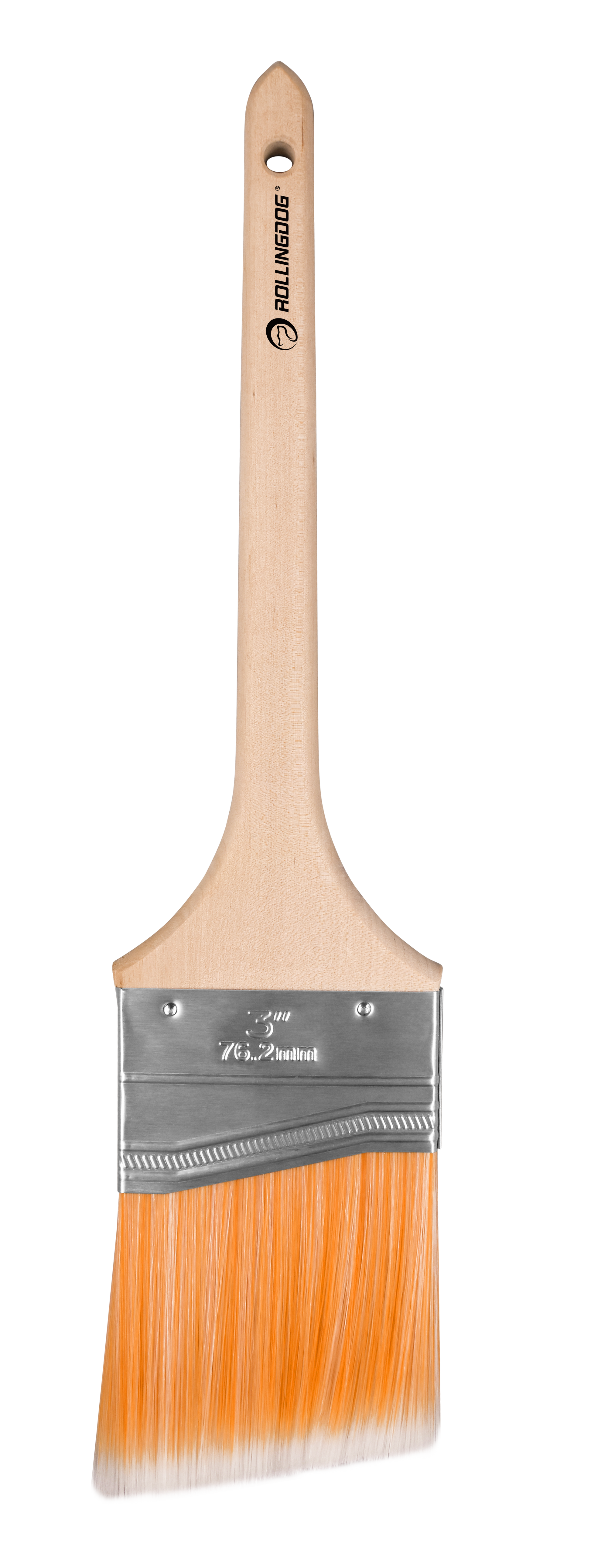 10733-2 10733-3" angular paint brush with stainless steel ferrule and polyester filaments