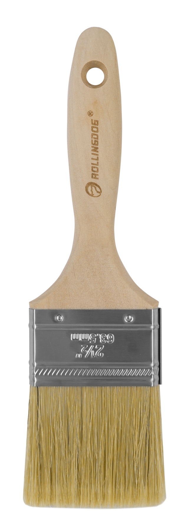 Mixed Bristle Flat Paint Brush – Matte Stainless Steel Ferrule (Multiple Options)