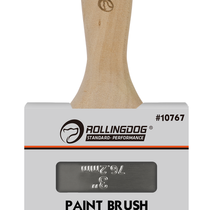 Mixed Bristle Flat Paint Brush – Matte Stainless Steel Ferrule (Multiple Options)